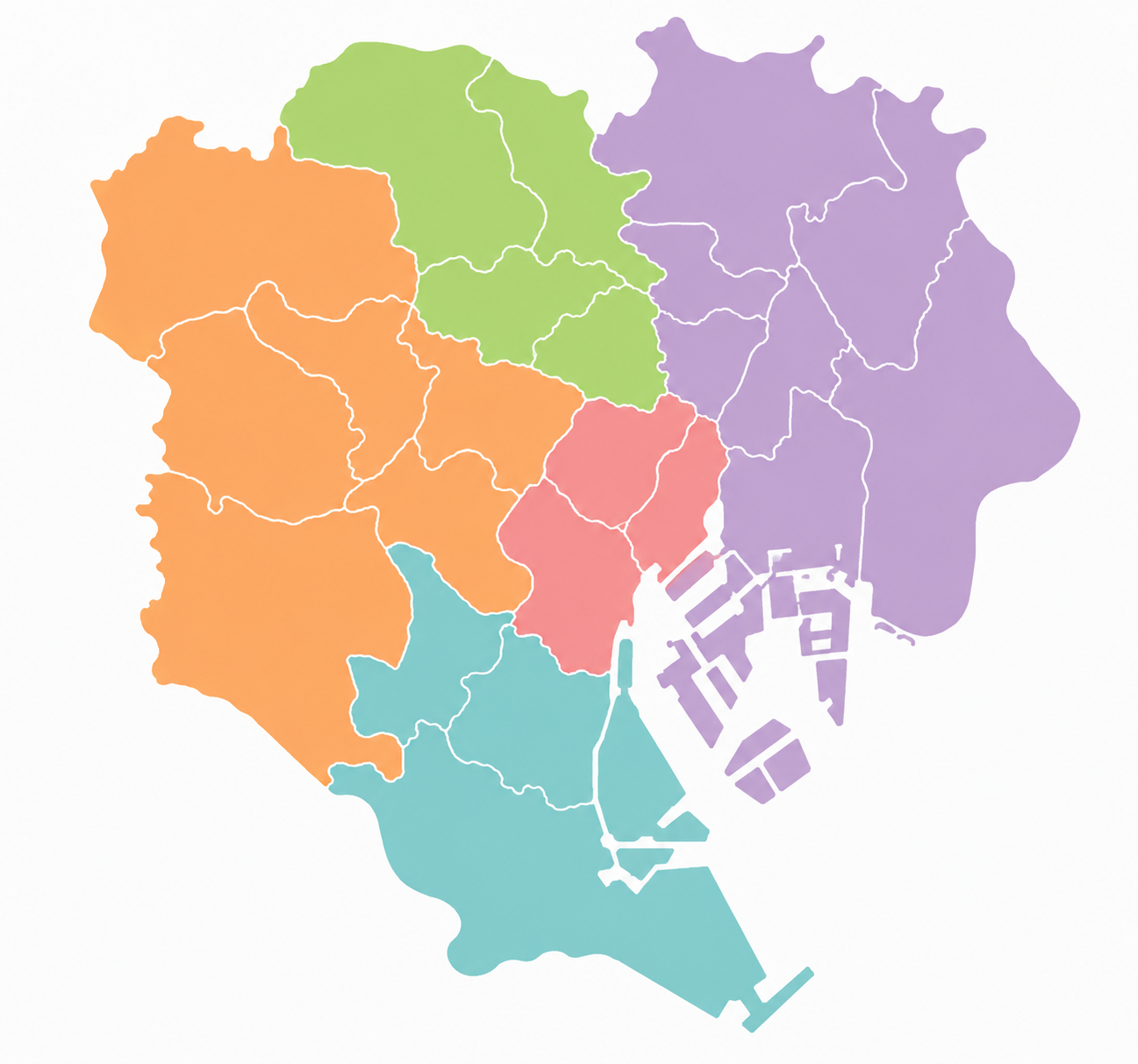 東京23区エリアマップ